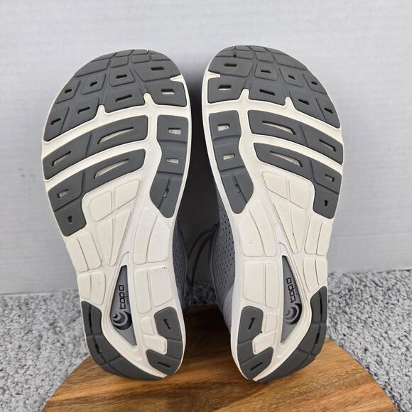 Topo Athletic Mens 11 Phantom 3 Grey White Athletic Performance Running Shoe - Picture 8 of 12